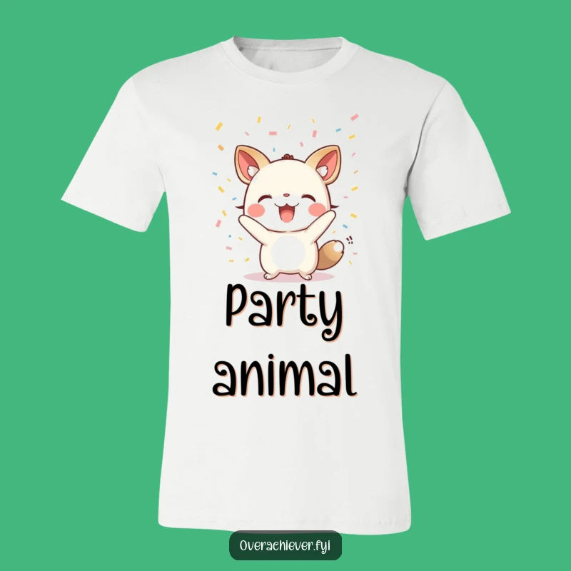 Funny Animal Celebration T-Shirt: Cheerful Confetti Party, Awesome Funny Gift for Party Goers