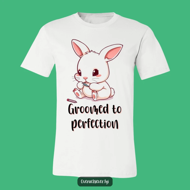 Funny Rabbit Toenail File T-Shirt, Amusing Pet Care Tee Gift