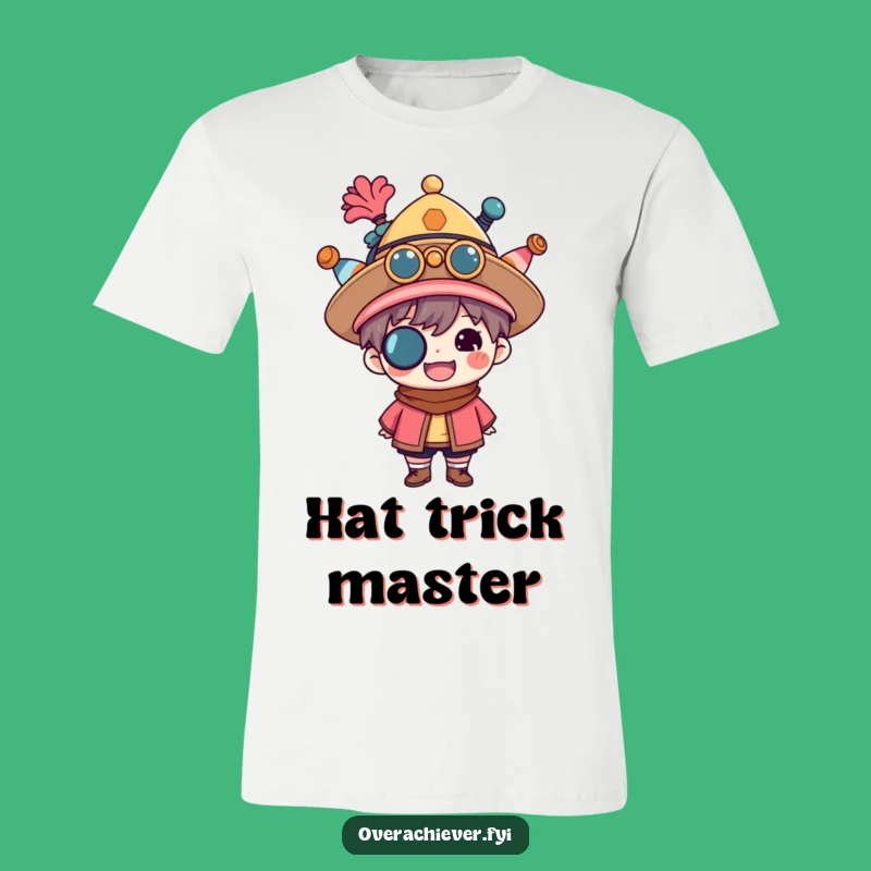 Funny Multitasking Character T-Shirt - Proud Hat Wearer Tee