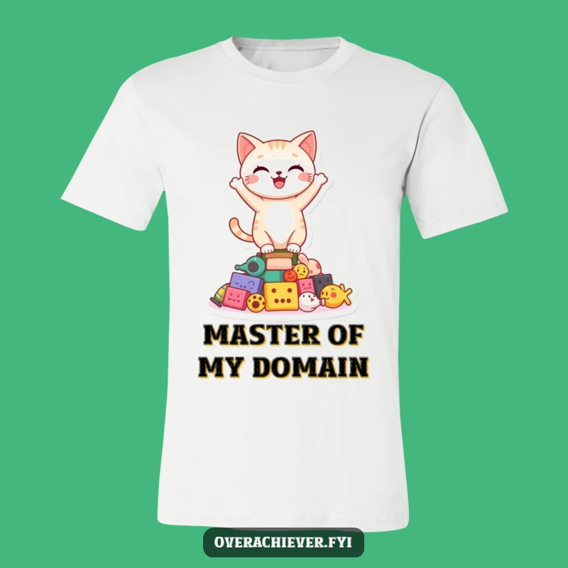 Funny Cat Toy Balance T-Shirt: Purrfect Performer Style, Hilarious Gift Idea