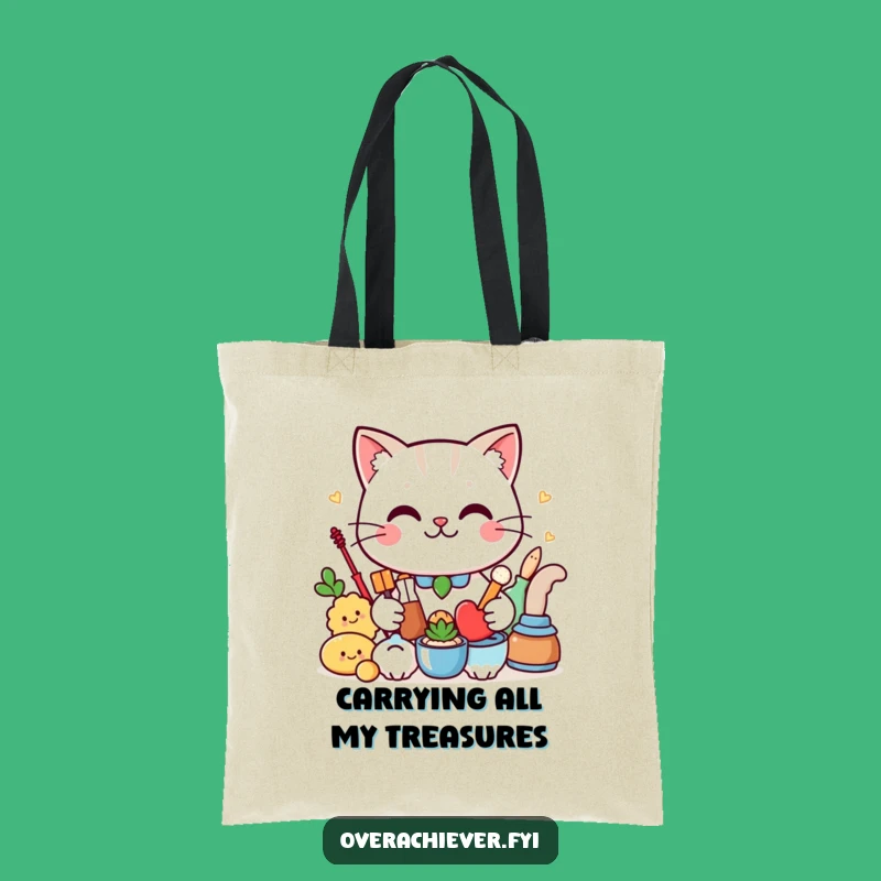 Funny Cat Tote Bag: Proudly Carry Your Things, Perfect Humorous Shopping Gift!