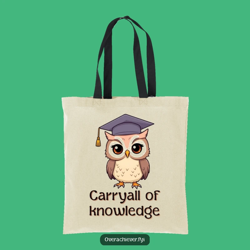 Funny Graduation Owl Tote Bag: Carry Your Books and Laughs