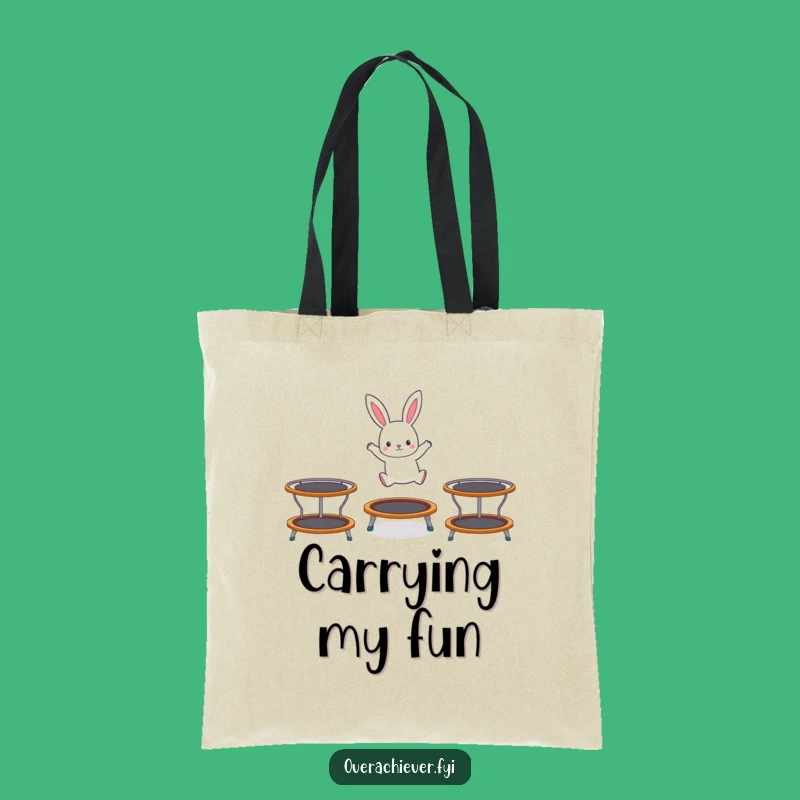 Funny Rabbit Tote Bag - Carry Your Energy and Essentials!