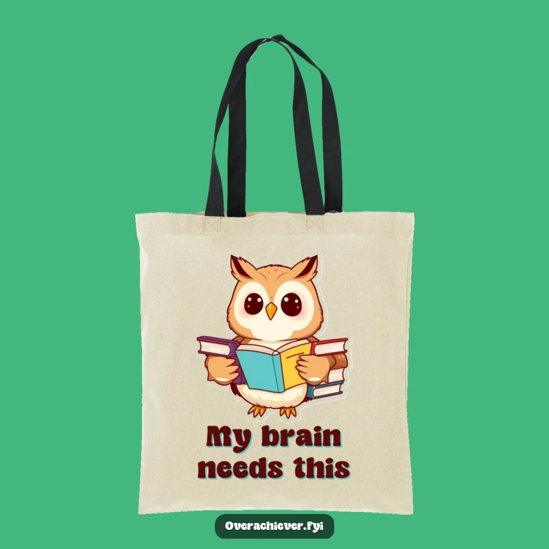 Funny Owl Tote Bag: Carry Your Knowledge in this Hilarious Bookworm Bag
